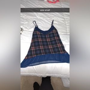 Plaid tank top